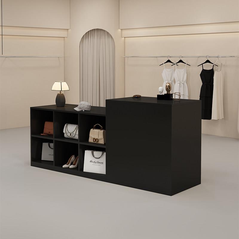 休闲现代服装店岛展示台收银女装店柜台中间展示台展示流台