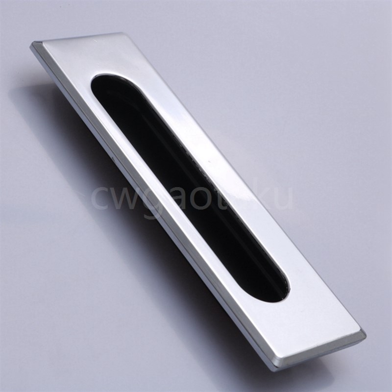 dinbong LS523隐藏暗拉手 配电控制箱抽屉机柜工业门把手 镀铬色