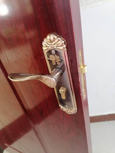 .福字锁5040锁体室内卧室木门锁小50锁体把手可选自动反锁孔距148