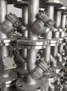 GL41W-16P/碳钢铸钢不锈钢304/316L/2205Y型法兰连接保温过滤器