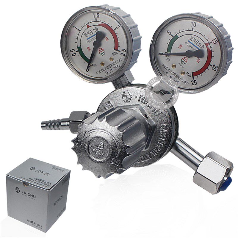 日出氧气减压器 气瓶减压阀压力表大阀体130系银色大武士氧气表
