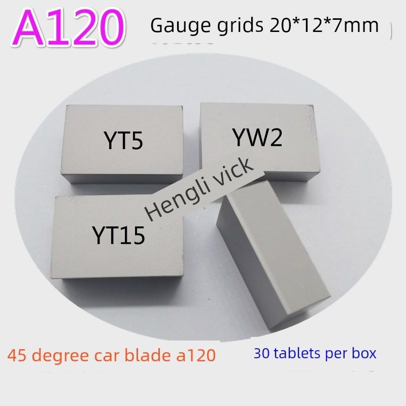 合金刀头钨钢45度端车刀片Yt15 Yg6X Yt5 Yg3 y8 Yw1 Yw2 A120