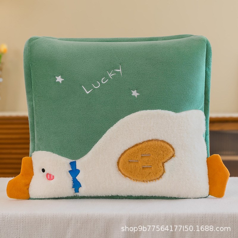 抱枕被子两用午k休加厚汽车折叠车用枕头办公室午睡毯子二合一