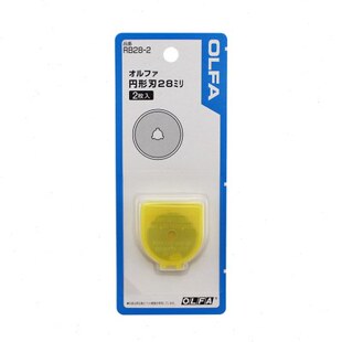 2片装 日本原装 2圆刀片28mm旋转刀片 RB28 分切 进口爱利华OLFA