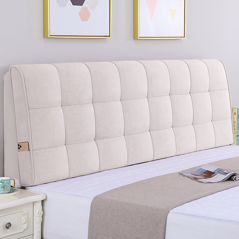 床头大靠背软包靠垫简约床头背板罩C榻榻米防撞靠枕靠包套自粘轻