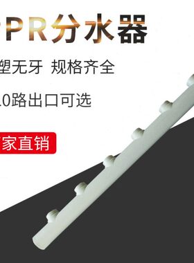 PPR分水器 全塑分水器无牙分支器主管50mm120间分支20 4分 25 6分