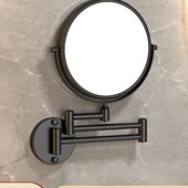 化妆镜壁挂伸缩卫生间浴室折叠镜子酒店可拉伸放大美容免打孔厕所