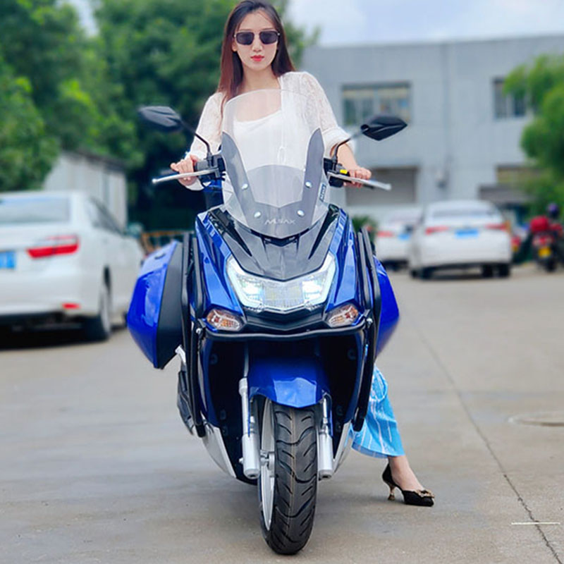 狮吼宏图踏板摩托车150cc燃油车代步车国四电喷前后碟刹整车