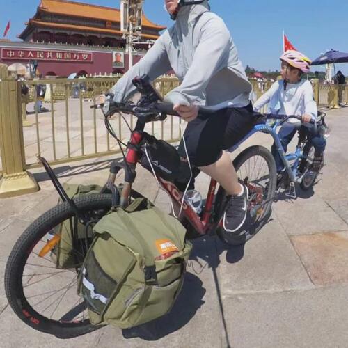 洲洲的车铝做美国Weeride ProPilot儿童拖车母子亲子车山地折叠