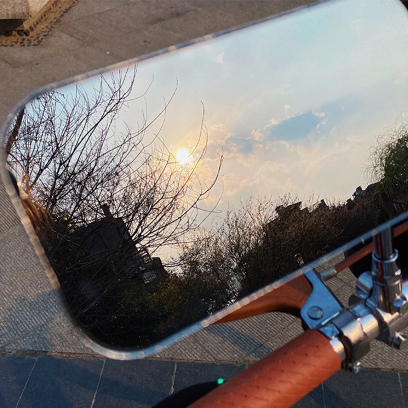 复古自行车通用后视镜凤凰/飞鸽/永久牌通勤改装金属反光镜倒后镜