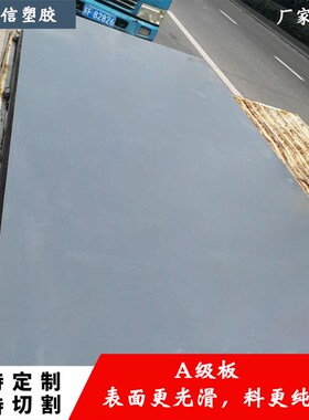 厂家直供可加工雕刻A级硬质灰色pvc板高密度纯新料40mm50mm塑料板
