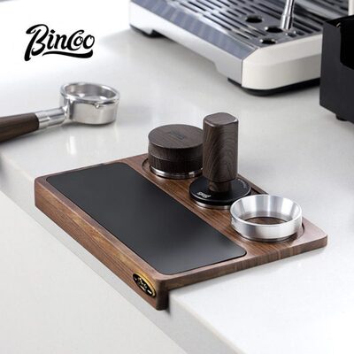 bincoo咖啡工具收纳工作板压粉器布粉器吧台垫粉锤底座器具置物架