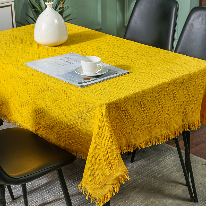 现代简约纯色桌布家用户外露营桌布四人餐桌防尘桌布方桌圆桌茶几