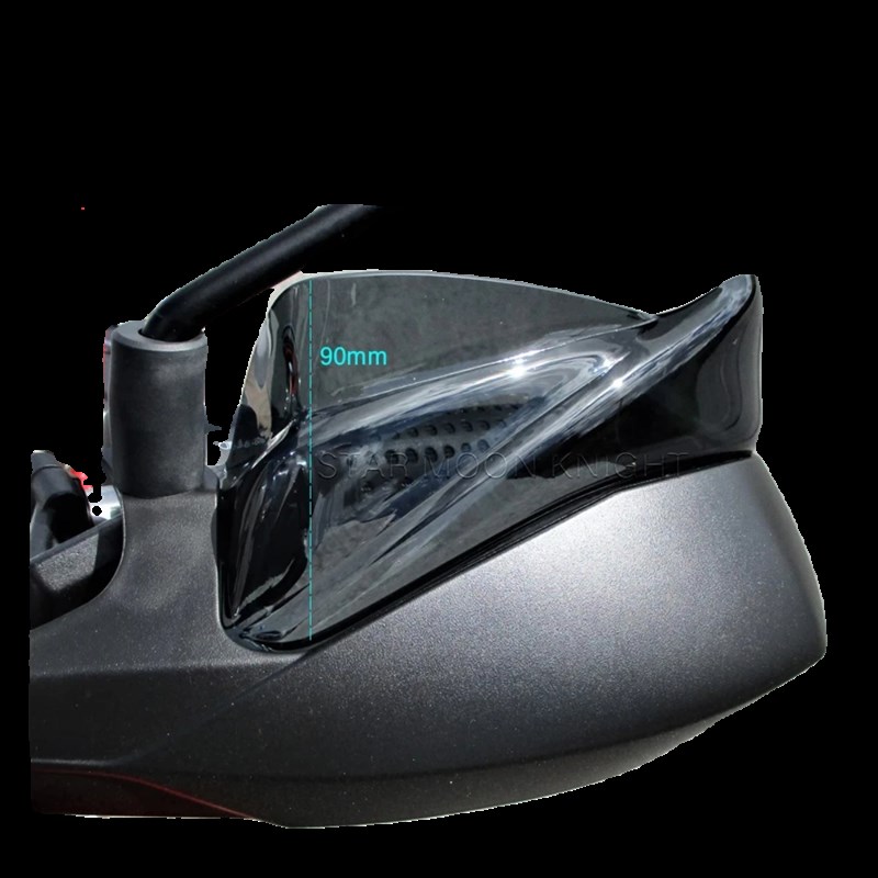 适用古兹V85TT 2019-摩托改装件原车护手加高片挡风护手加宽片