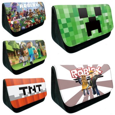 新款Roblox笔袋文具袋大容量罗布乐思铅笔盒小学生男牛津布翻盖
