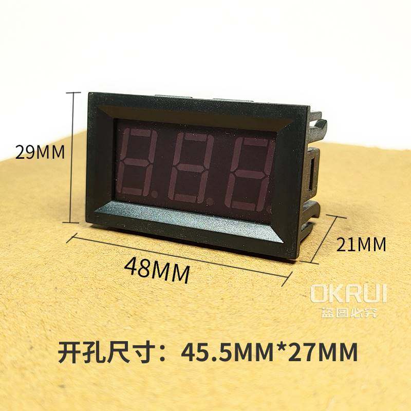 数显交流电压表220v发电机数字电压表380v三相测电压表ac30v-500v