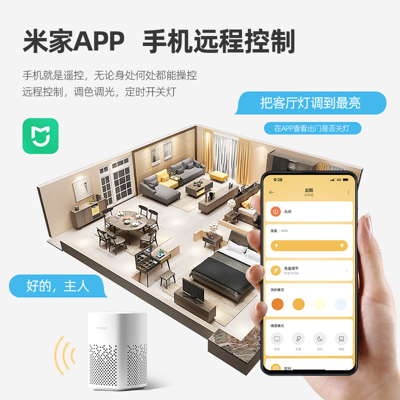 led明装筒灯超薄方形盒仔斗胆灯客厅无主灯智能卧室单头防眩射灯