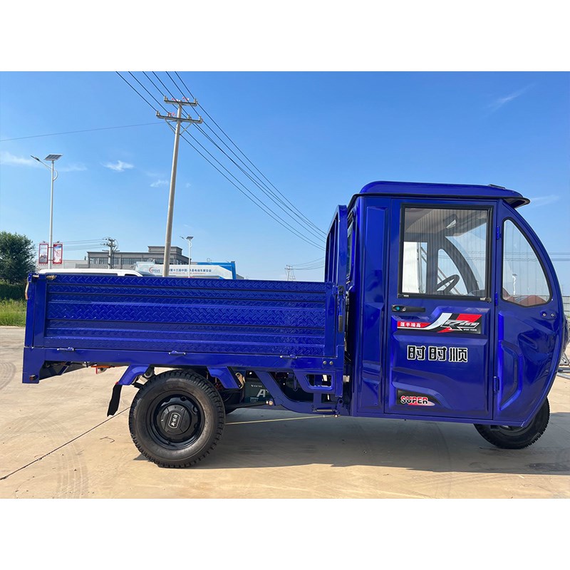 半封闭电动三轮车农用载重拉货家用带棚车油电两用成人代步电瓶车