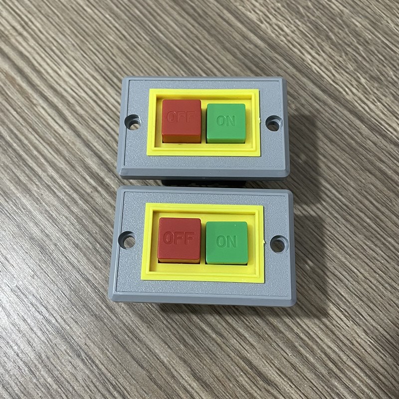 起动开关QKS2-5电源p船型按钮台钻控制开关按钮盒小面板220/380V5