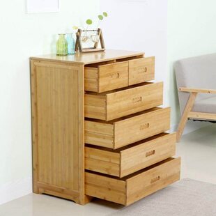 斗整理柜抽屉式收纳柜实木床头柜柜橱收纳组合五六楠竹四卧室斗柜