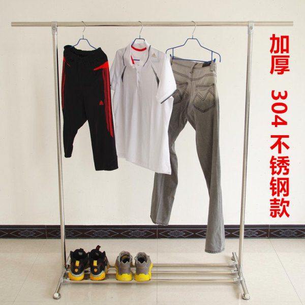 加粗加厚SUS304款落地不锈钢晾衣架晒被全金属晾晒架承重无磁不锈,收纳整理,置地/升降晾晒衣架,淘宝优惠券,粉丝福利购,淘宝优惠卷