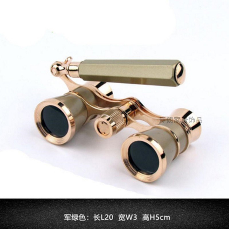 现代样板房客厅创意望眼s镜摆件售楼处茶几托盘收纳储物罐软装饰