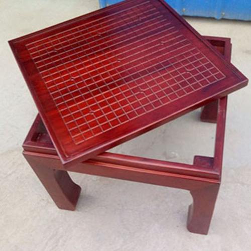 明清老榆木橡木实木双面棋盘桌围棋桌象棋桌五子棋桌跳棋军棋桌