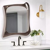 现代艺术镜不规则浴室镜梳妆镜创意异形洗手间镜装 饰镜壁挂玄关镜