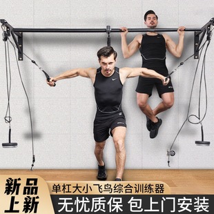 引体向上器室内单杠墙体打孔固定壁挂式高位下拉大飞鸟训练多功能