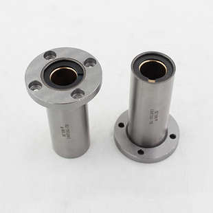 X50L无油衬套 外钢内铜加长圆法兰直线轴承LMF16