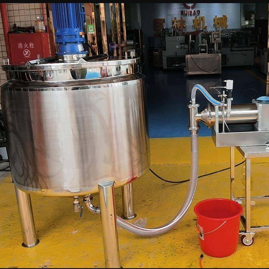 灌装机搅拌机搅拌罐搅拌锅化妆品搅拌锅洗发水搅拌罐储料罐
