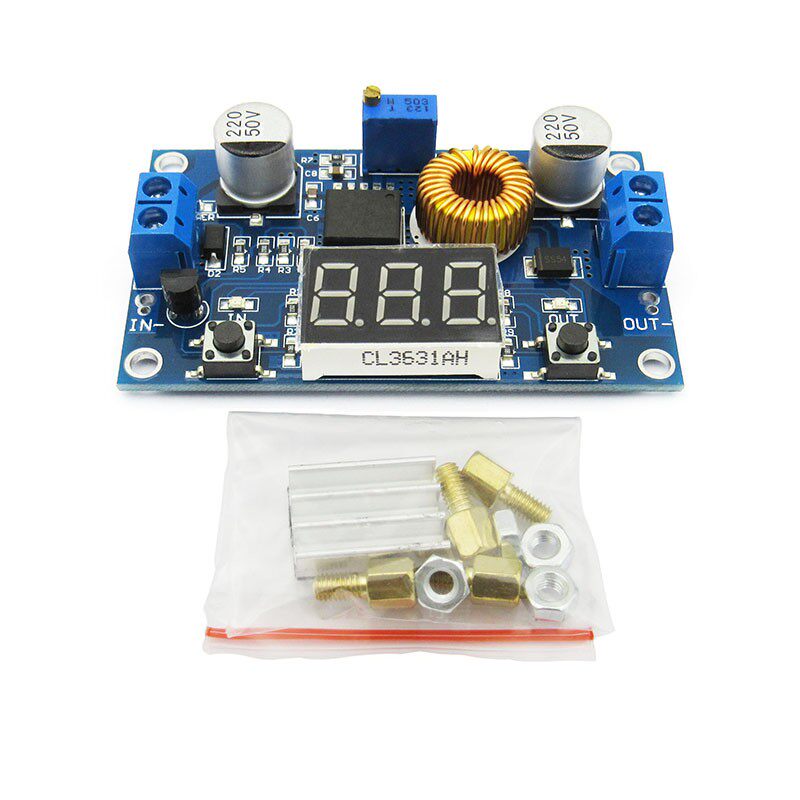 5A大功率75WDC-DC可调降压稳压电源模块板带电压表显示超LM2596