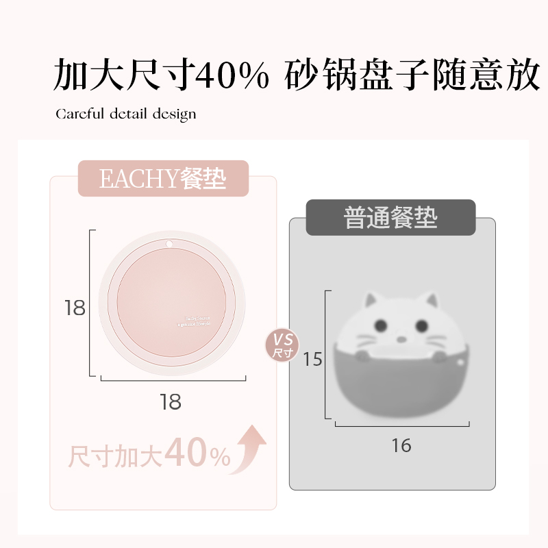 隔热垫防烫耐高j温餐桌杯垫碗垫硅胶垫锅垫防水桌垫加厚可悬挂餐