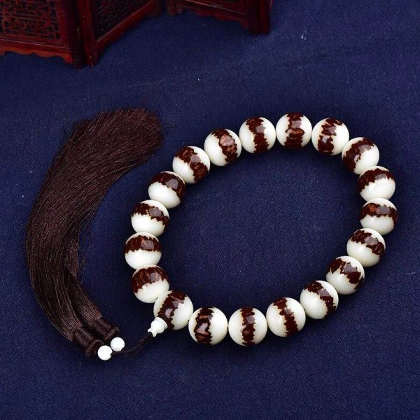 天然原籽打磨莲花菩提根十八子手持珠大颗粒念珠男士手串了心佛珠