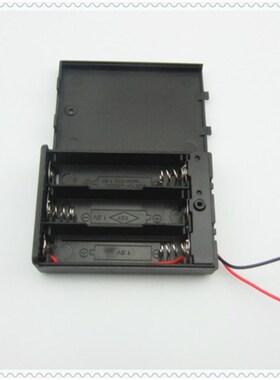 3节5号 c黑色电池盒 4.5V电池盒 质量靠谱 带盖子 带开关