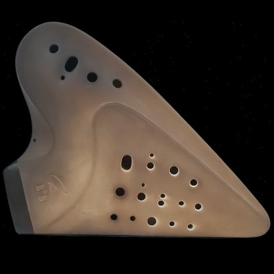 风雅陶笛 三管素烧专业型演奏级降调中音3管低音降B B降B A降E