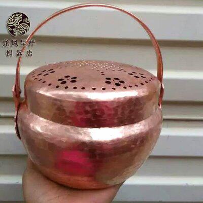 手炉铜质黄铜暖手炉暖手壶铜熏手炉铜旺盆手炉怀炉