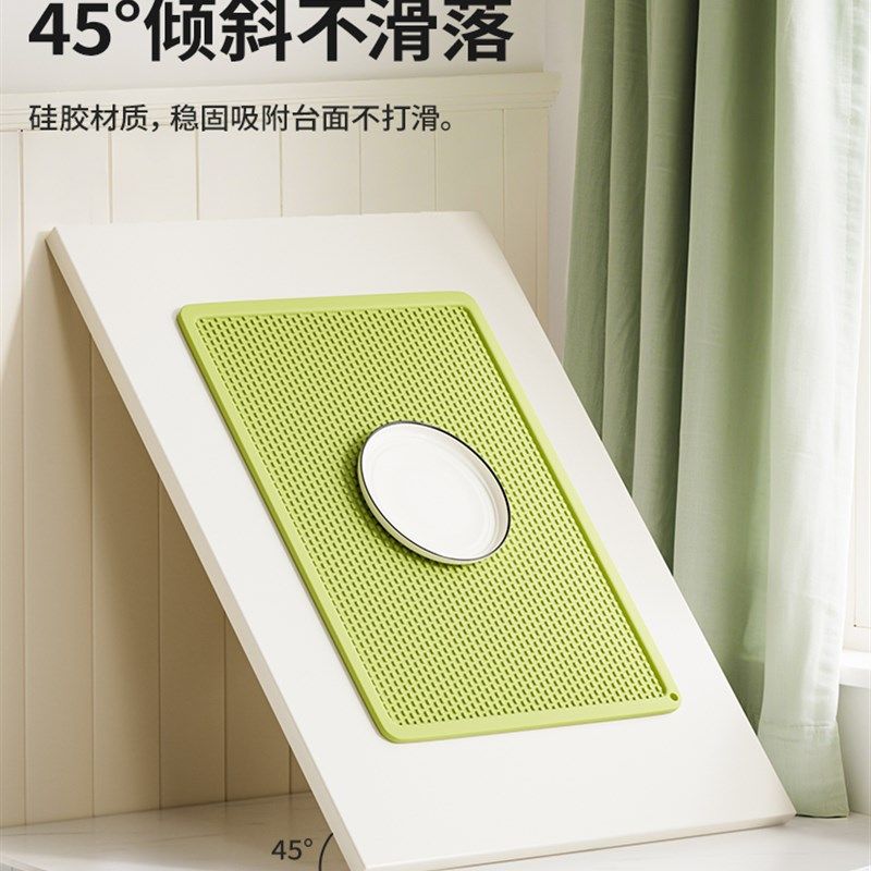 餐桌隔热垫硅胶沥水垫厨房台面E保护垫耐高温垫防滑防烫桌垫