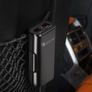 车用一拖四汽车前后排后座4wS车载充电器延长加长线点烟器快充24