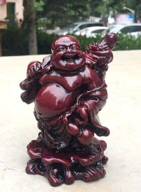 弥勒佛树脂摆件笑佛布袋家居客厅书房卡通创意个性桌面工艺装饰品