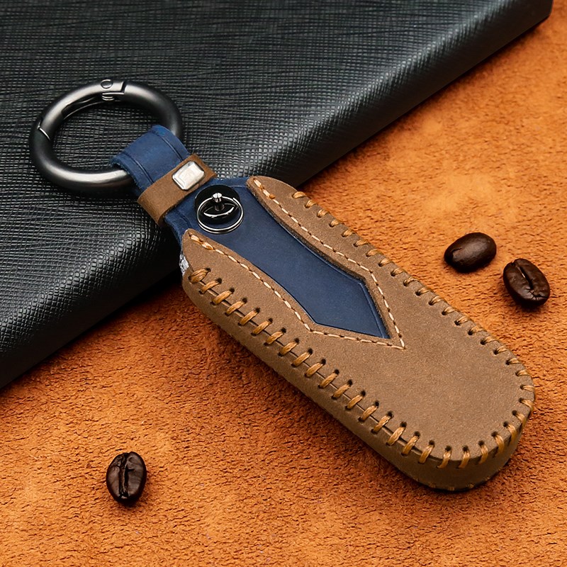 马自达昂克赛f拉车钥匙套CX5睿翼CX4星骋阿特兹马6/3/17真皮包扣