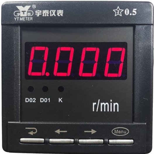 智能传感器专用表 转速表 转分表 YT195-AV1 1500r/min DC0-10V