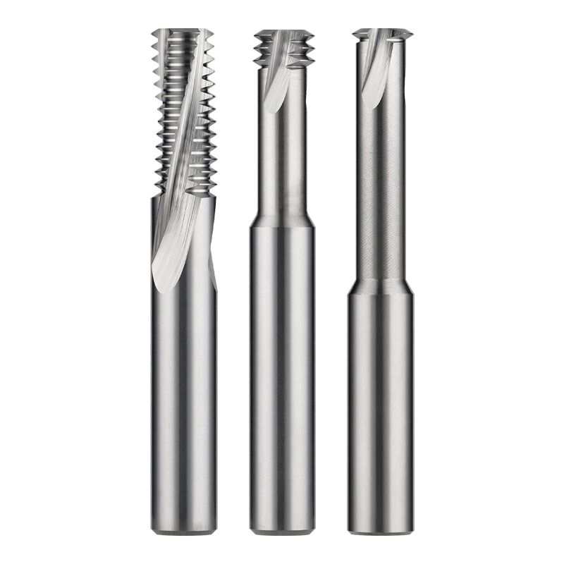 60度铝用螺纹铣刀单牙三牙全v牙加工中心铝合金七彩铣牙刀M2M6M8