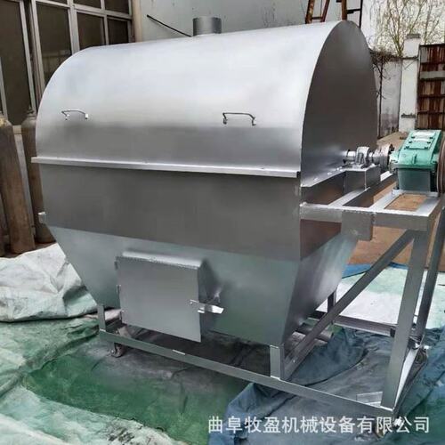 稻壳谷子转筒式炒货烘干机 智能温控电加热炒料机 炒货均匀翻炒机