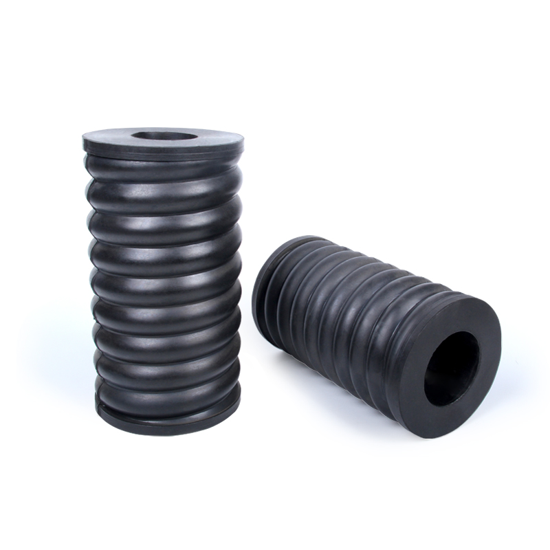 现货速发橡胶复合弹n簧矿筛减震弹簧振动筛螺纹橡胶弹簧减震垫内