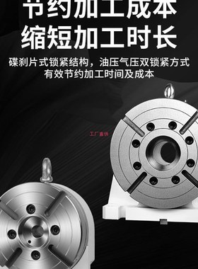 加工四轴法兰盘CC卡盘160分度头210尾座谭佳10寸旭.阳8千岛6