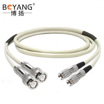 博扬 2M跳线BNC-CC4 2M兆E1接头成品跳线syv75-2-1同轴电缆DDF3米