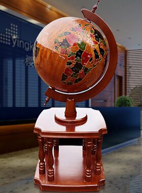 直径1米地球仪大号落地摆件 乔迁开业礼品招财摆件 大厅装饰品