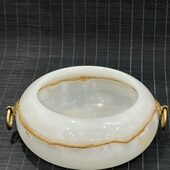 聚宝盆摆件招财聚财玉石乔迁客厅装 饰送礼酒店开业工艺礼品送朋友