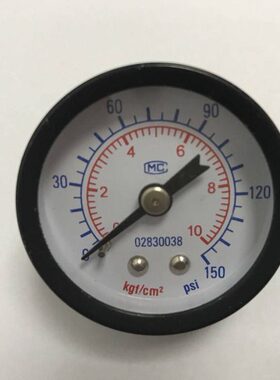 Mc 轴向压力表 10kgf/cm2 150psi 直径40-42mm zg1/4牙 Y-40Z